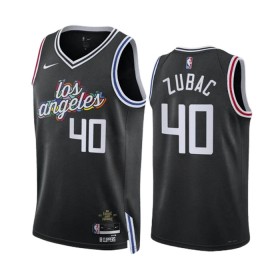Los Angeles Clippers Ivica Zubac 40 Nike 2022-23 City Edition Musta Pelipaidat Swingman - Miesten